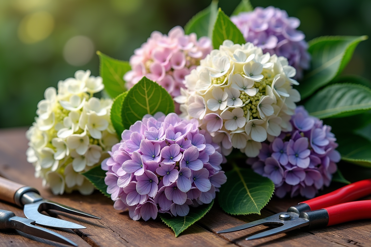 hortensia fleurs