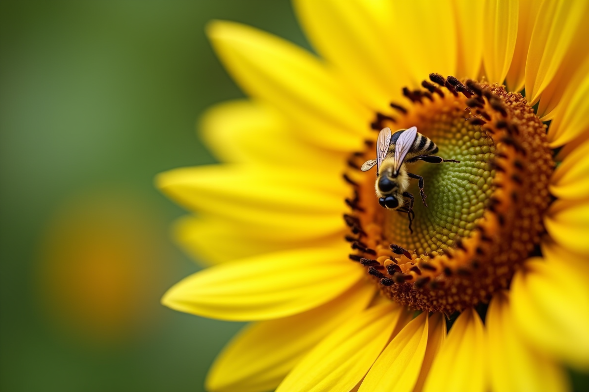 fleurs abeilles