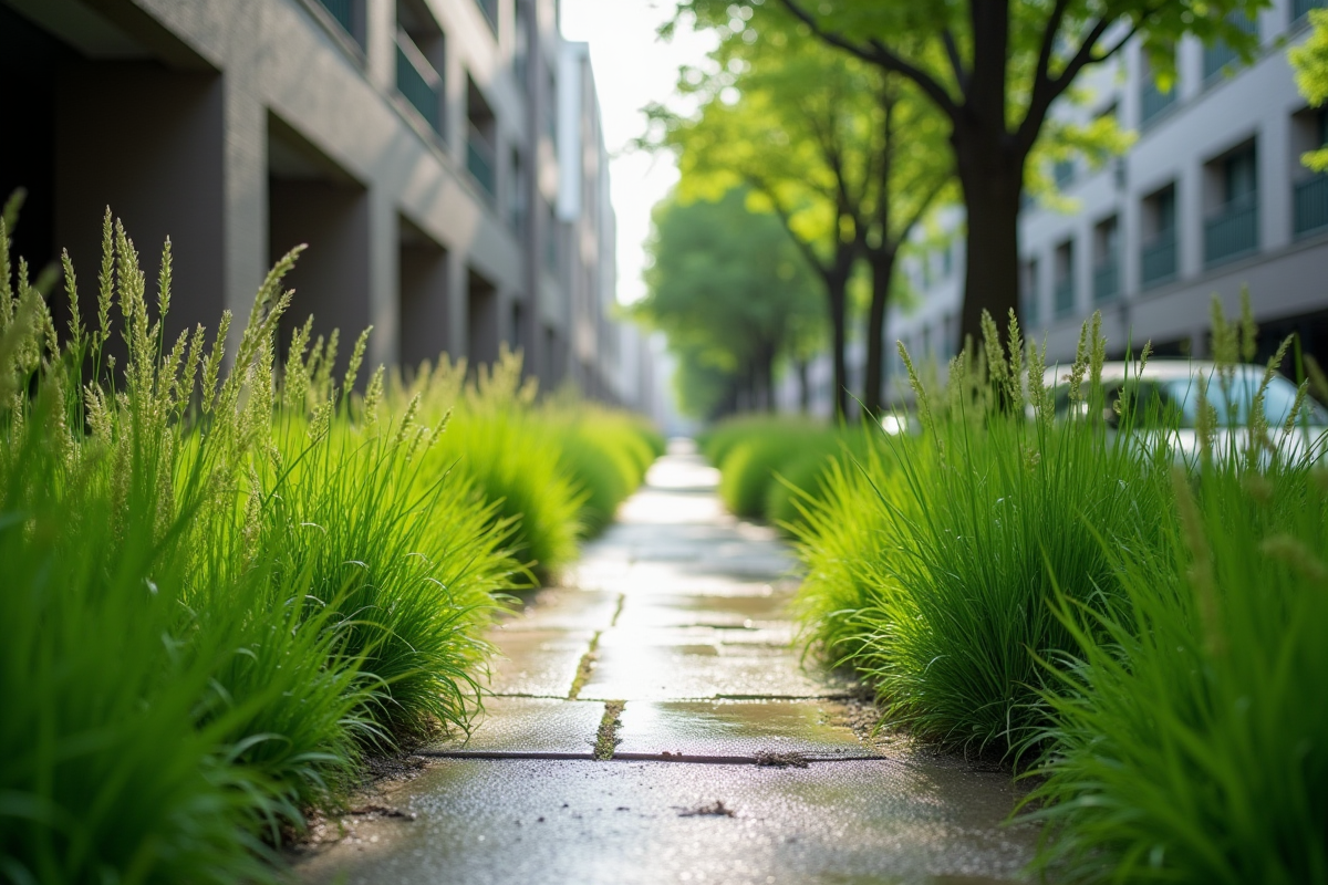 trottoir herbe