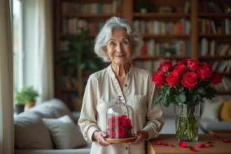 Roses éternelles colorées pour un amour durable